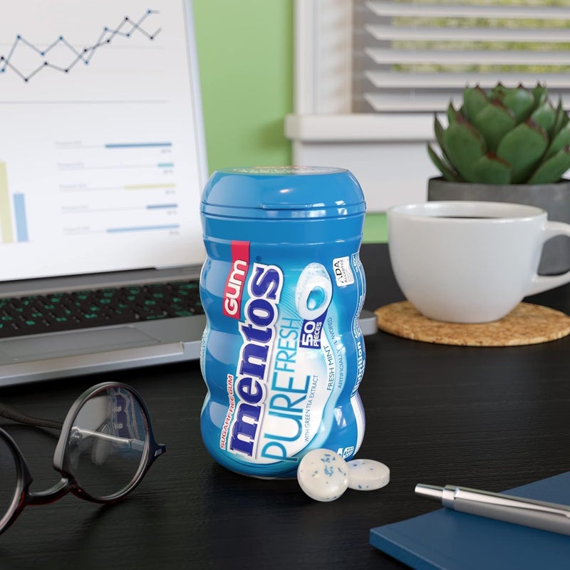 Mentos Pure Fresh Sugar-Free Chewing Gum - Fresh Mint - Image 2